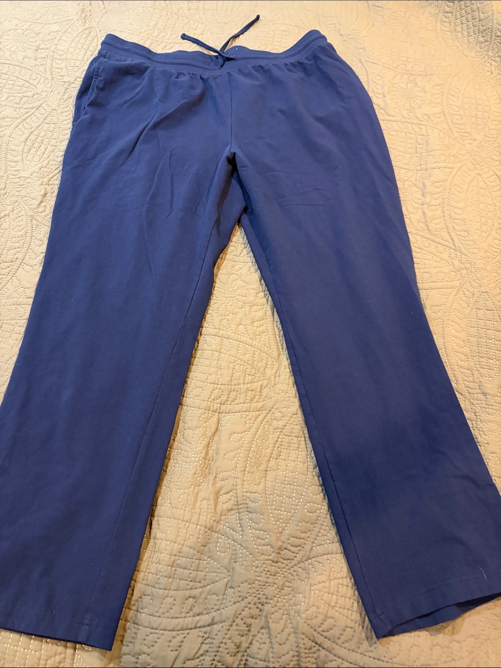 Style & Co. Women's Blue Drawstring Track Pants